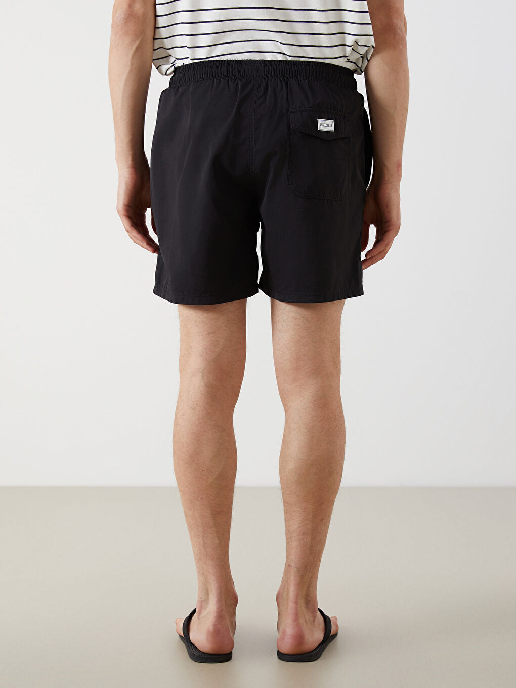 Short Printed Men's Swimming Shorts-3
