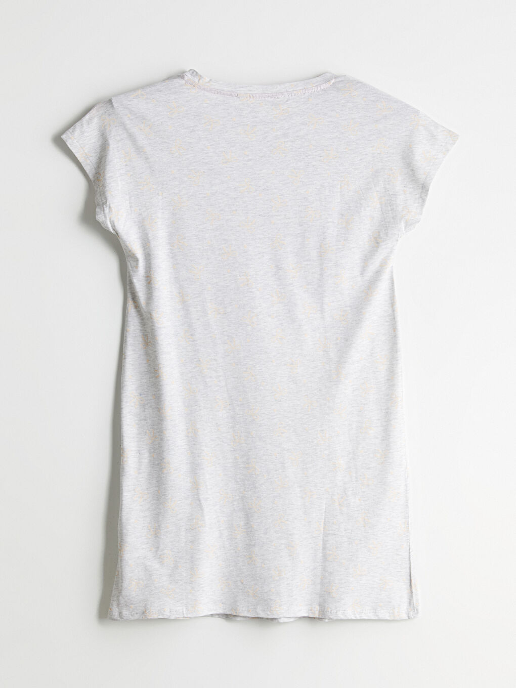 LCW DREAM Crew Neck Printed Maternity Nightdress -S5H908Z8-CT3