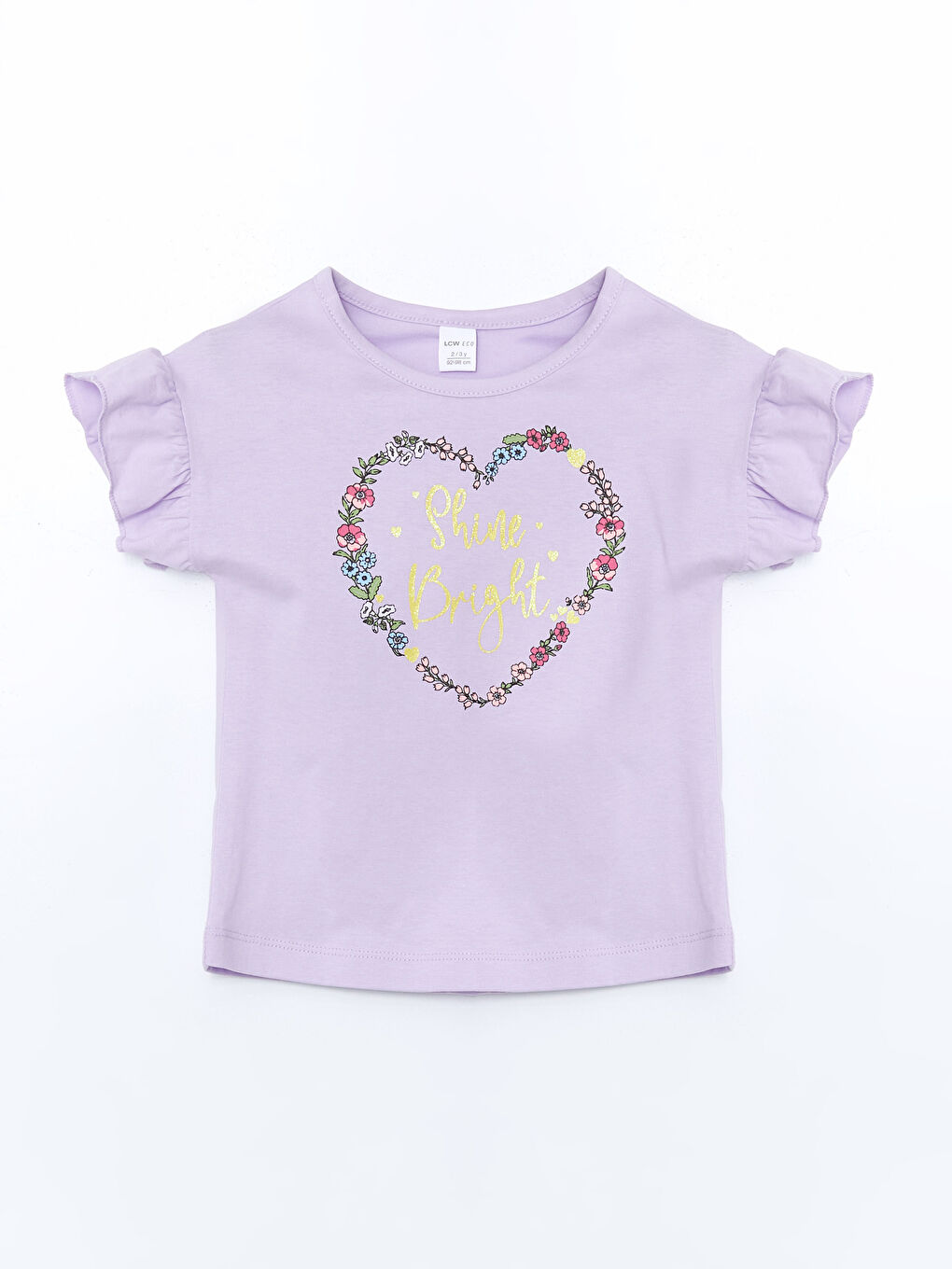 Crew Neck Floral Girls T-Shirt -S5H937Z1-G0W