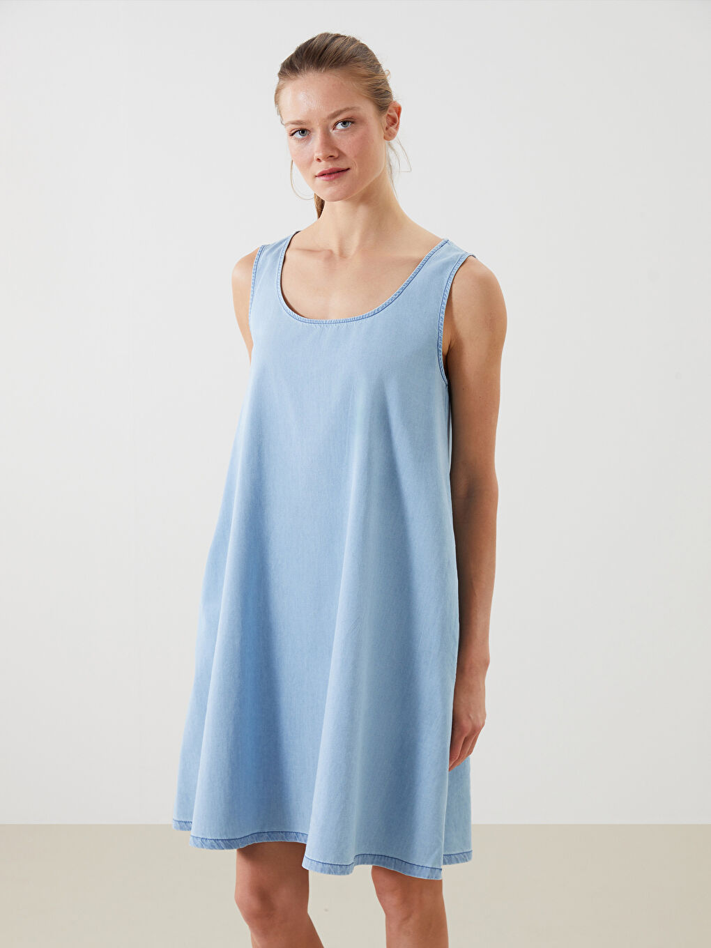 Woman INDIGO Denim Dress -S5H956Z8-311