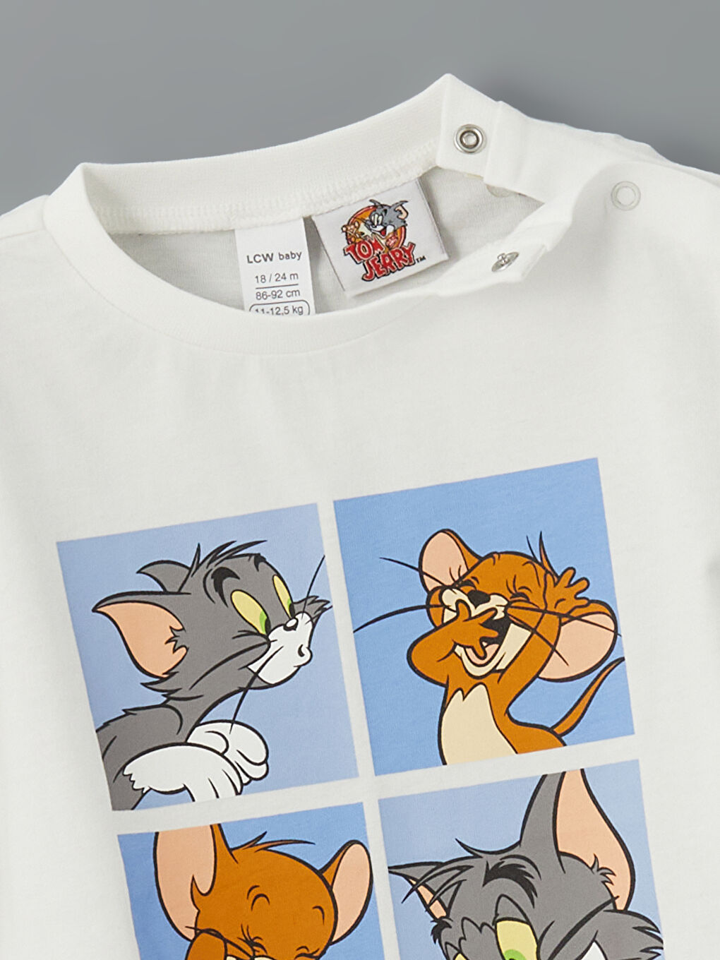 Tom and Jerry Printed Baby Boys' Shortie Set-2