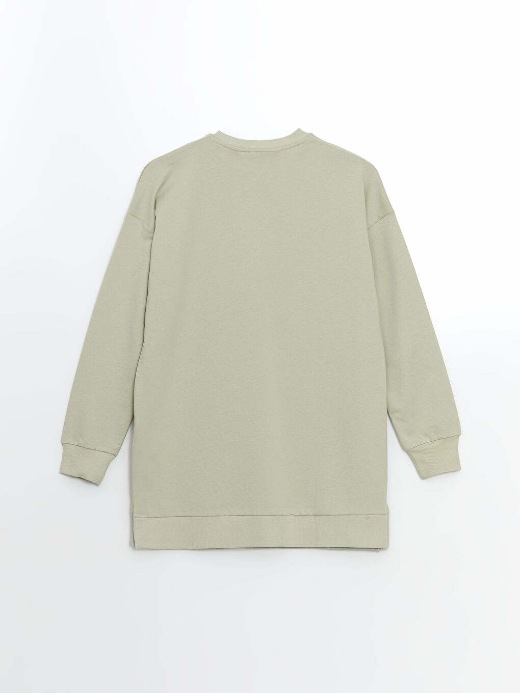 LCW Modest Crew Neck Embroidered Oversize Women's Sweatshirt Tunic -S5H992Z8-FKT