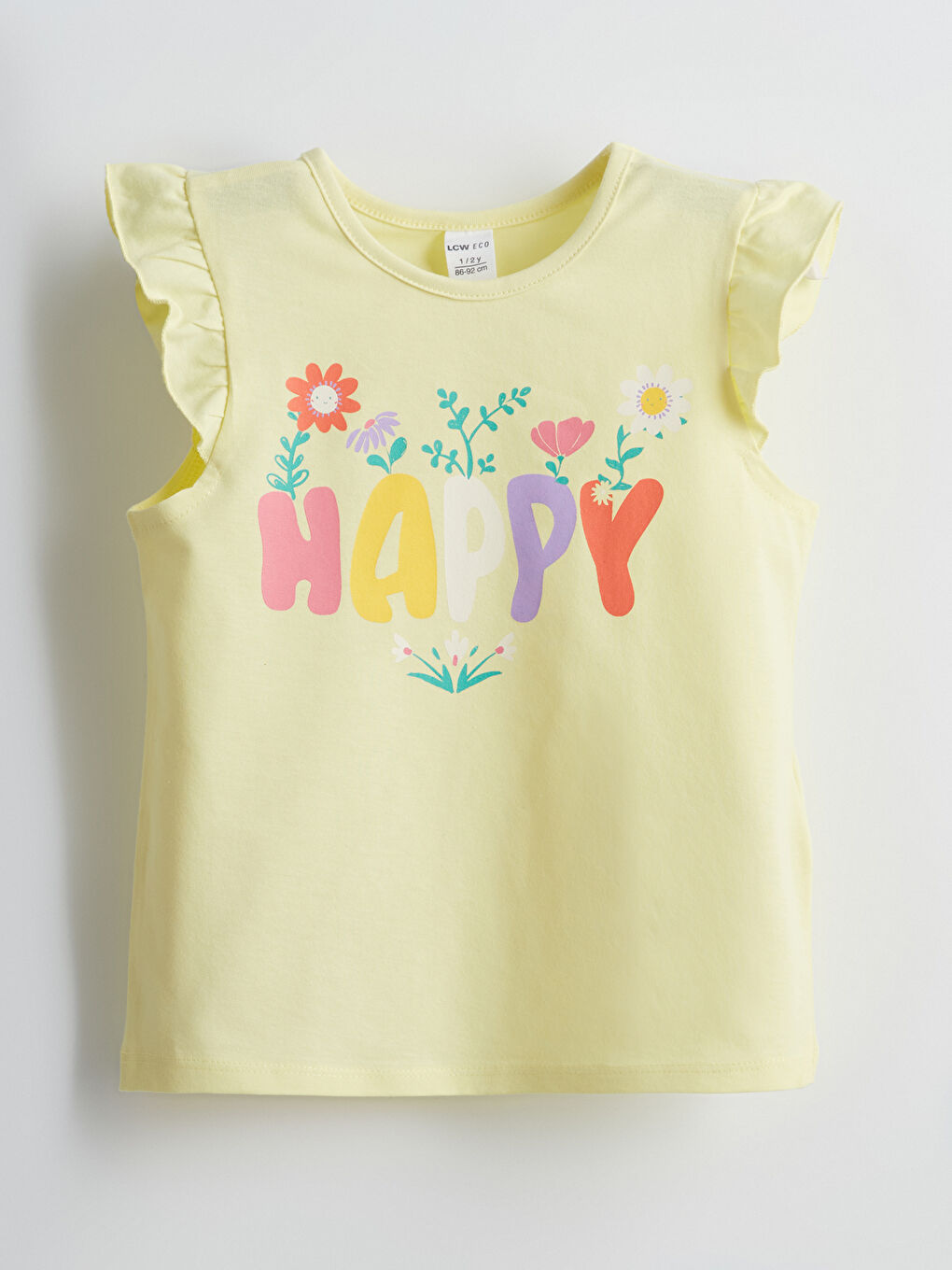 Crew Neck Printed Girl's T-Shirt -S5HA18Z1-KTM