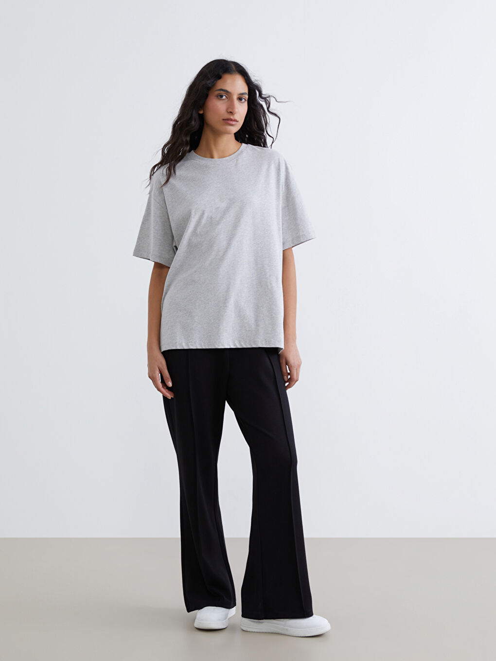 تونيك نسائي أوفرسايز بكول مدور-2