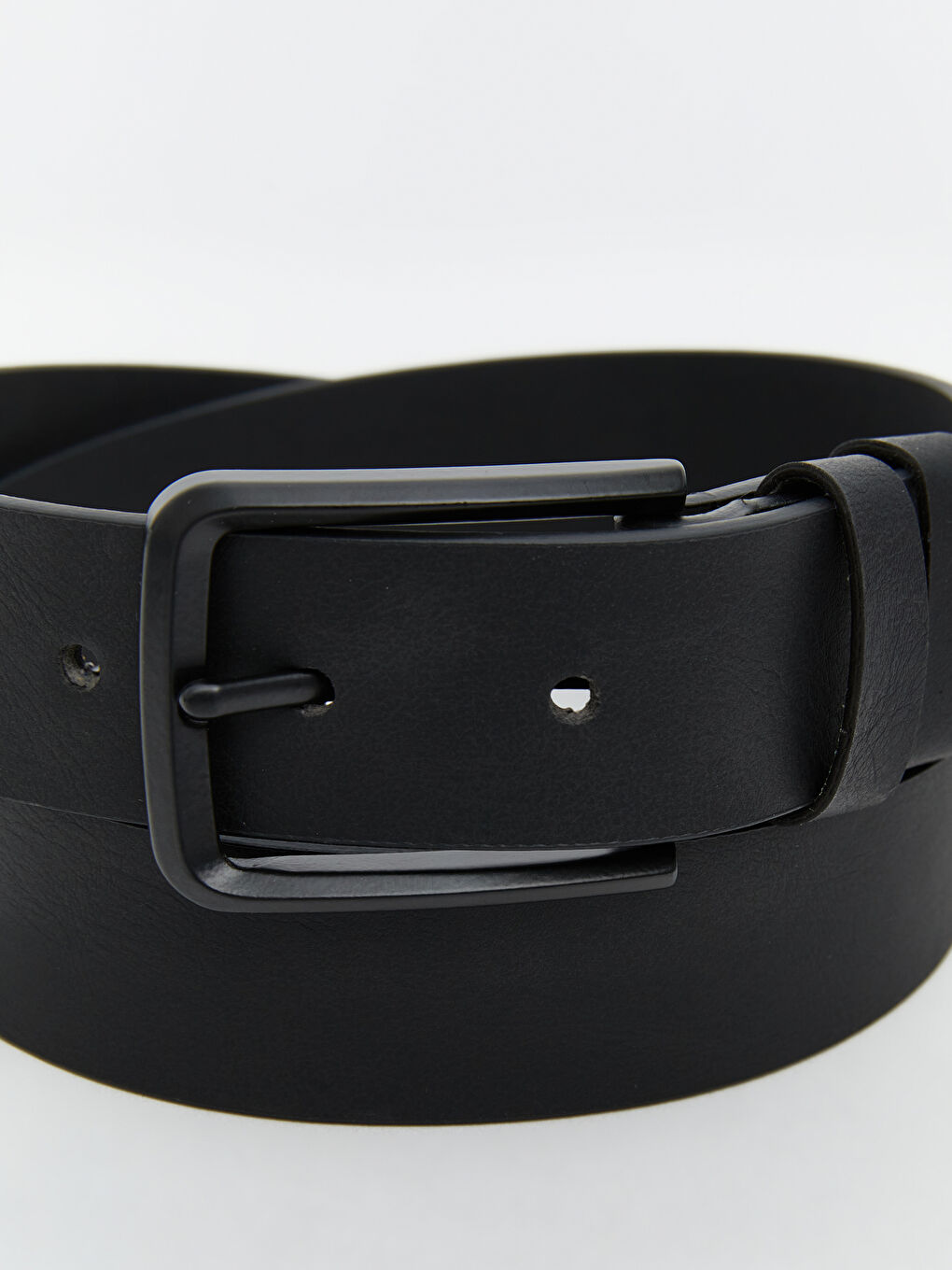 Siyah Deri Görünümlü Erkek Kemer -2