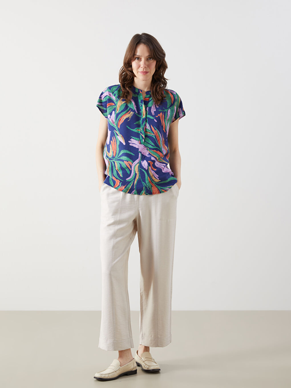 Elasticated Waist Women's Trousers -S5HA53Z8-FZJ
