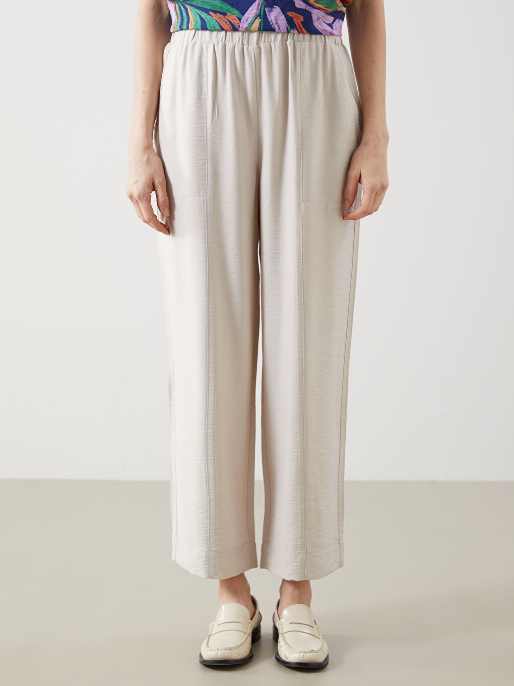 Elasticated Waist Women's Trousers -S5HA53Z8-FZJ