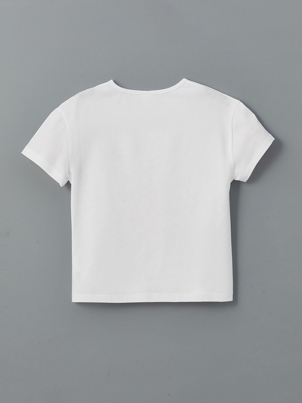 Crew Neck Printed Girl's T-Shirt -S5HA55Z1-J5E