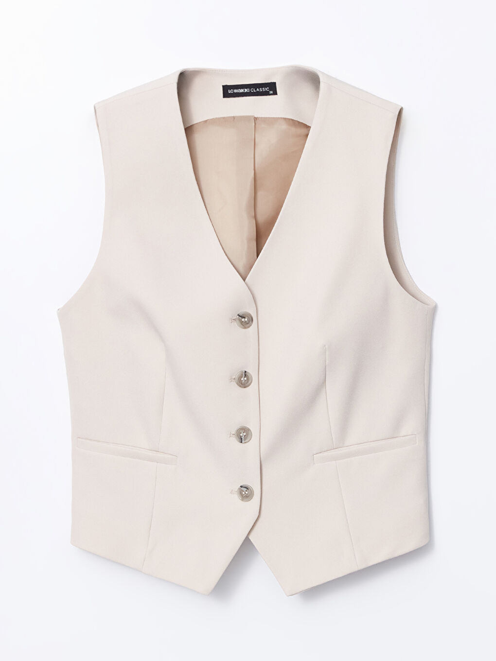 LCWAIKIKI Classic V Neck Women's Classic Waistcoat -S5HA94Z8-FZJ