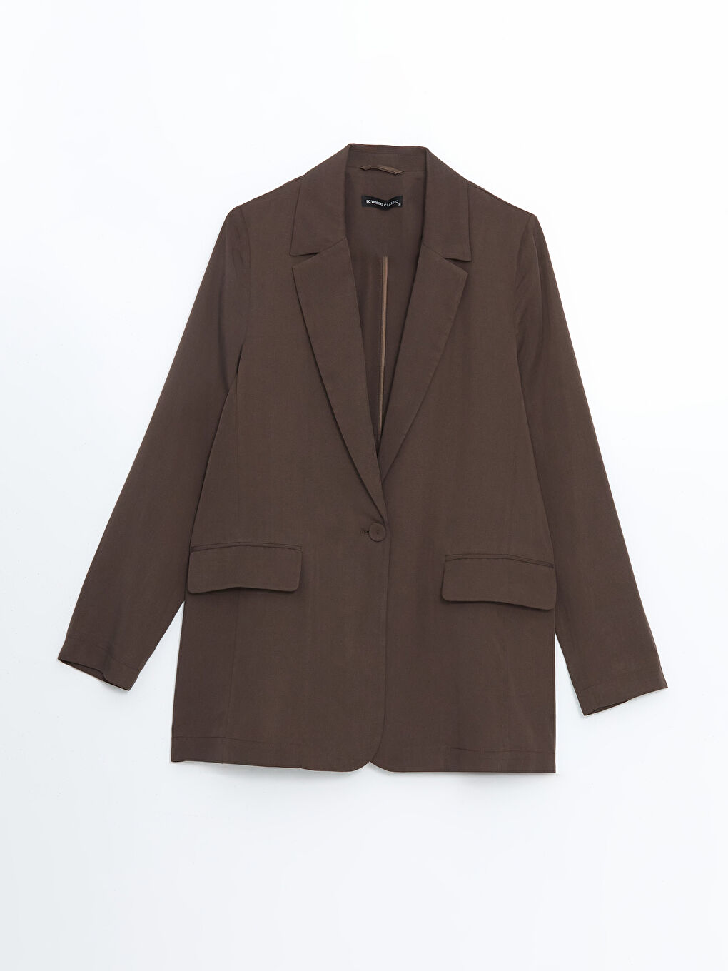 Kahverengi Regular Fit Kadın Blazer Ceket-6