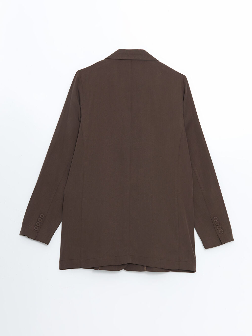Kahverengi Regular Fit Kadın Blazer Ceket-7