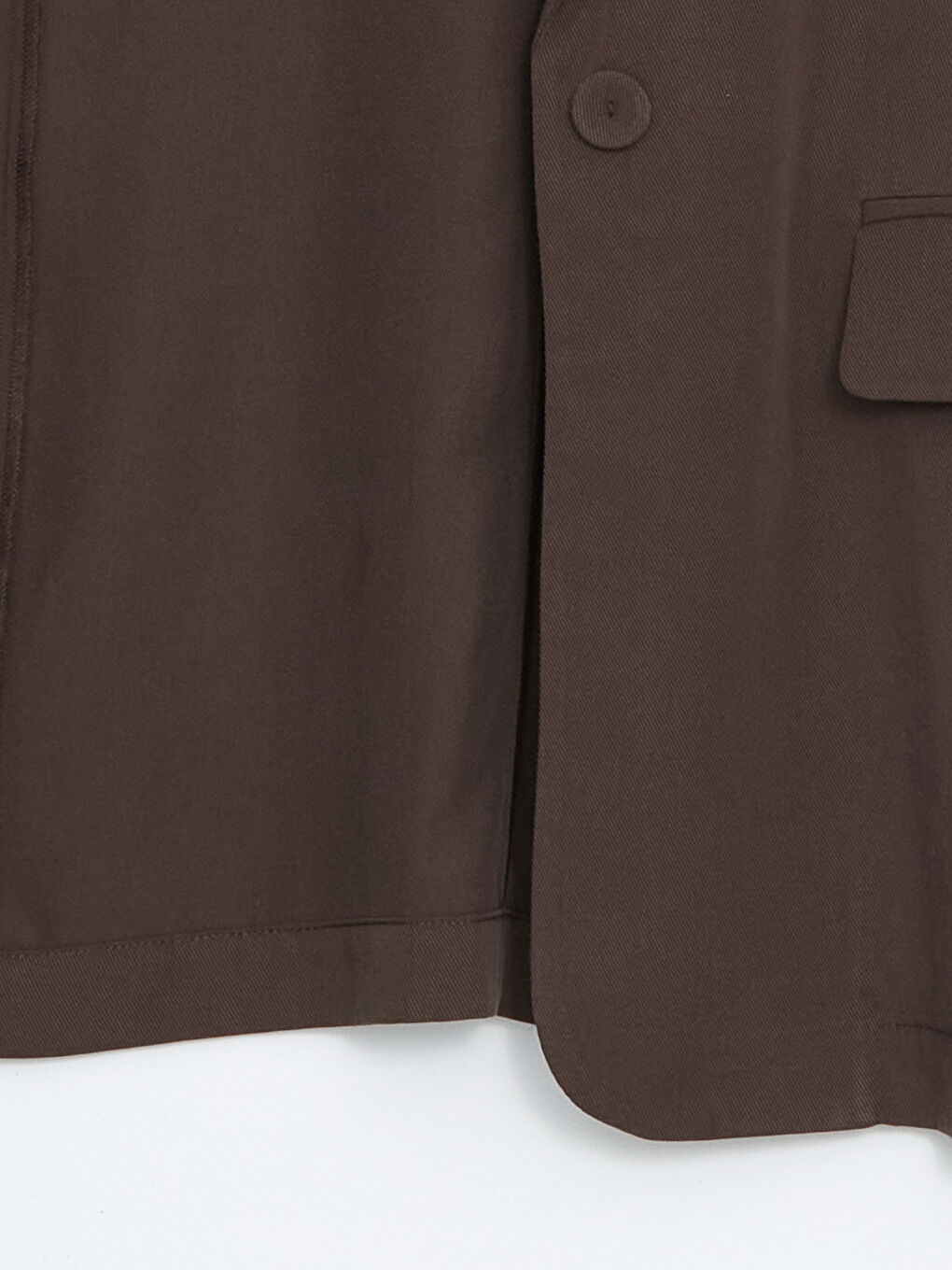 Kahverengi Regular Fit Kadın Blazer Ceket-8