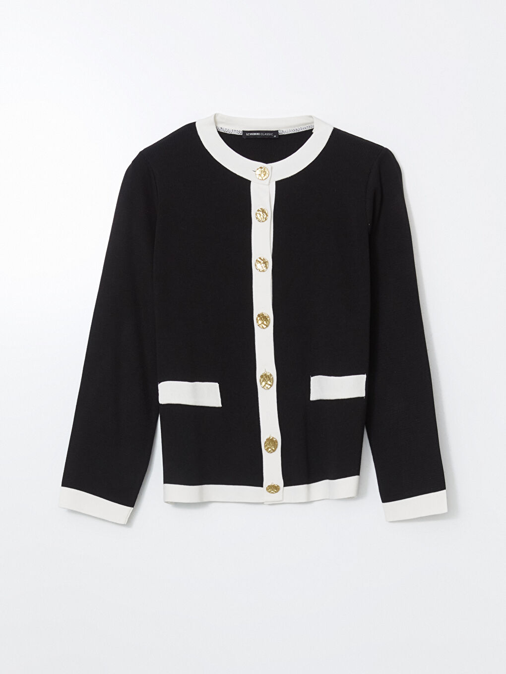 Crew Neck Women's Knitwear Cardigan -S5HB13Z8-CVL