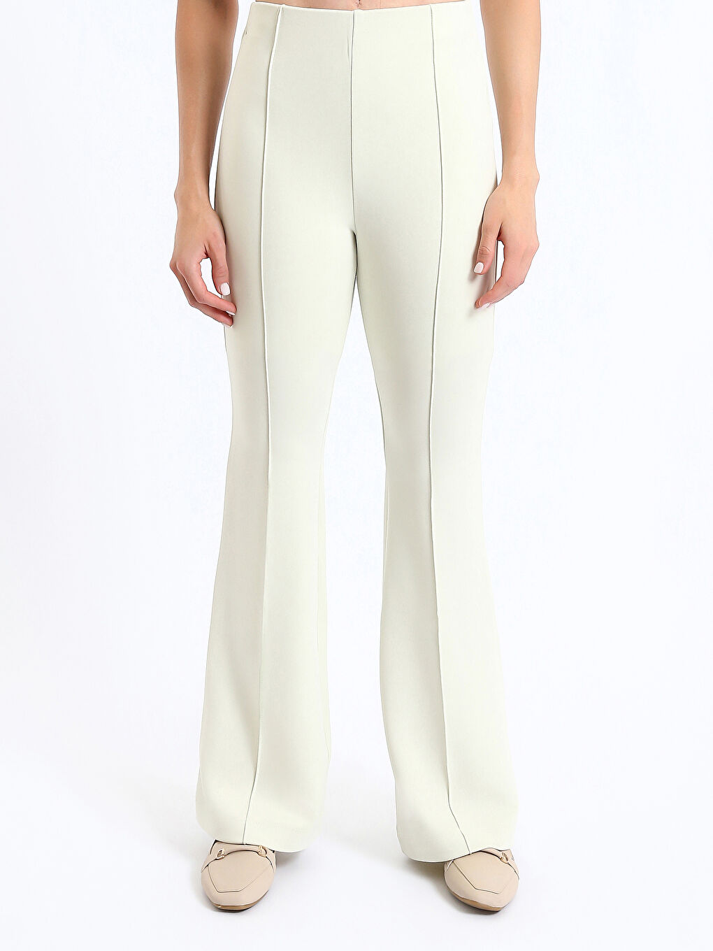 Elastic Waist Spanish Leg Women's Leggings Trousers-1