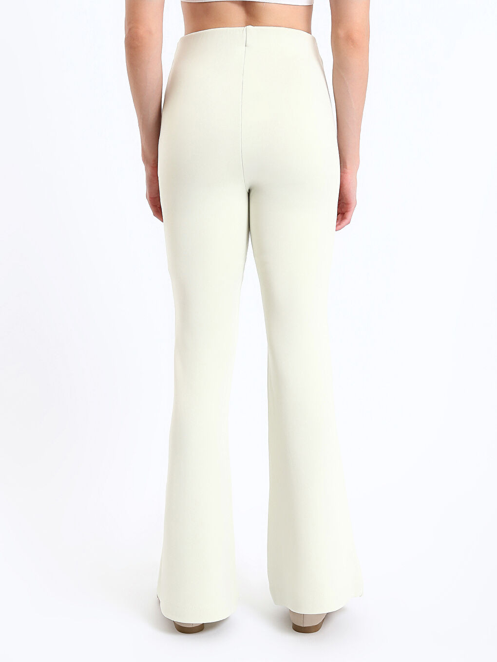 Elastic Waist Spanish Leg Women's Leggings Trousers-4