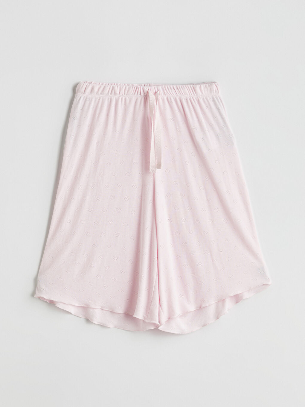 Crew Neck Heart Patterned Maternity Short Pyjama Set -S5HB58Z8-FWW