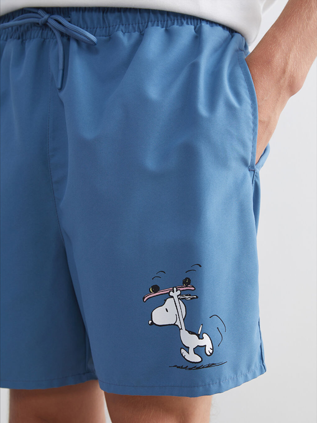 XSIDE Κοντό Μήκος Snoopy Εκτυπωμένο Σορτς Κολύμβησης για Άνδρες -S5HC88Z8-H8S