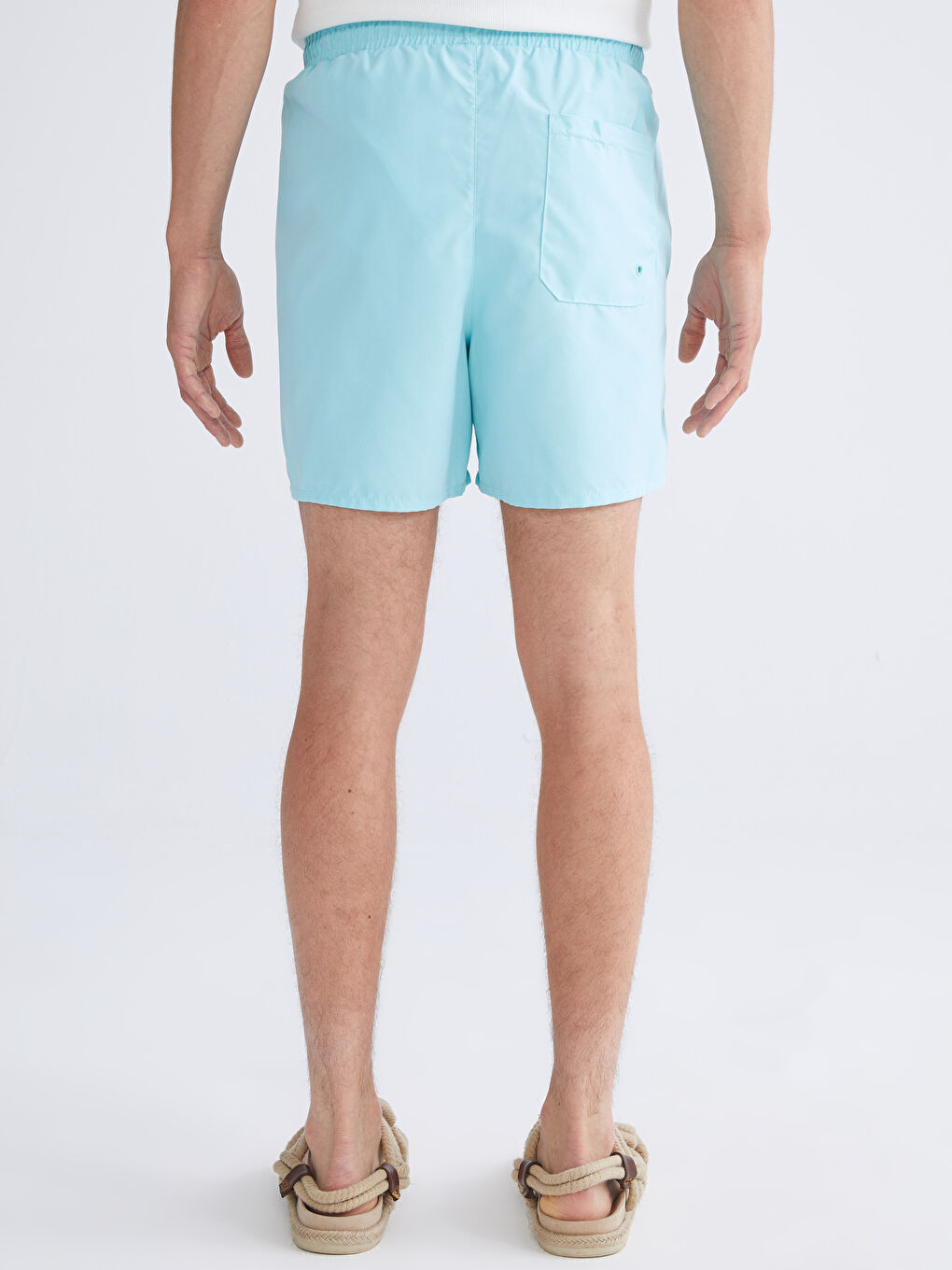 Short Length Snoopy Printed Men's Swimming Shorts-3