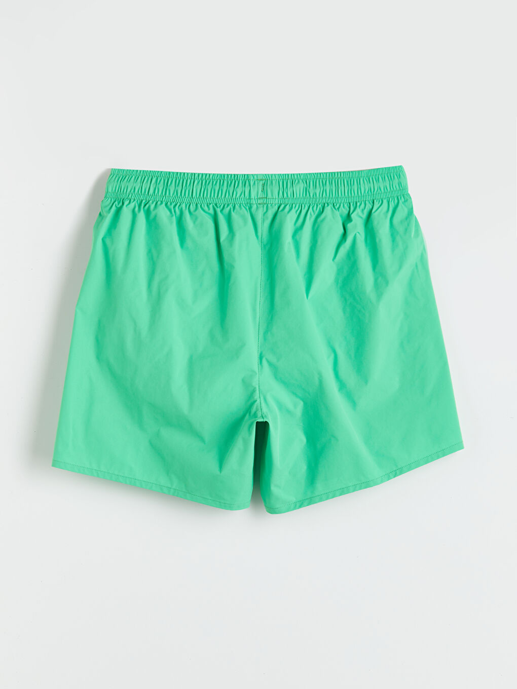 Yeşil Kısa Boy Basic Erkek Deniz Şortu-5