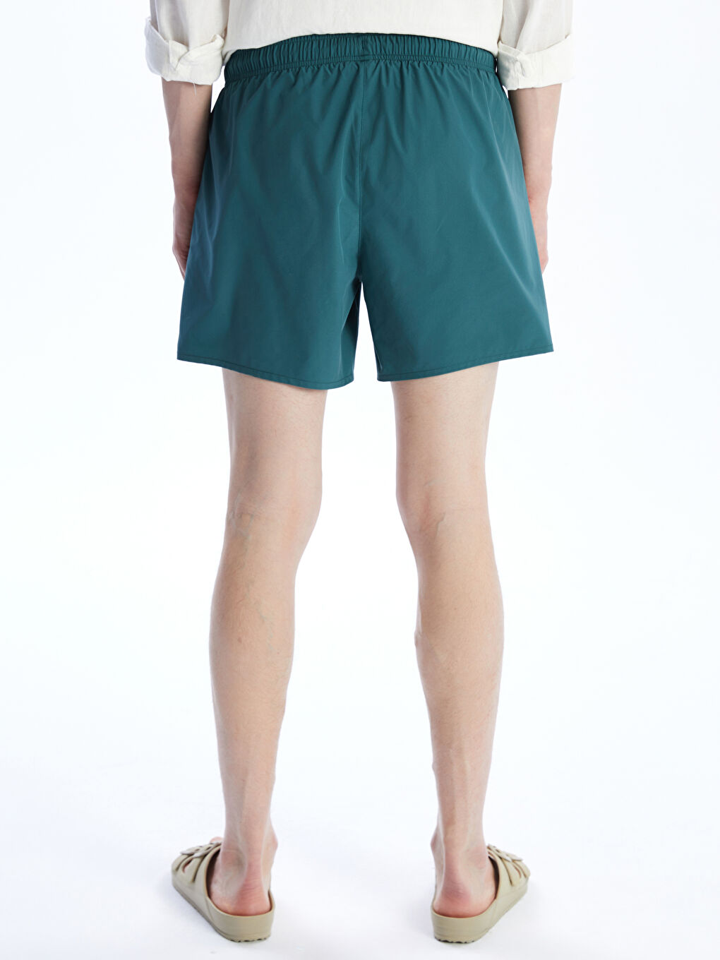 XSIDE Yeşil Kısa Boy Basic Erkek Deniz Şortu - 3