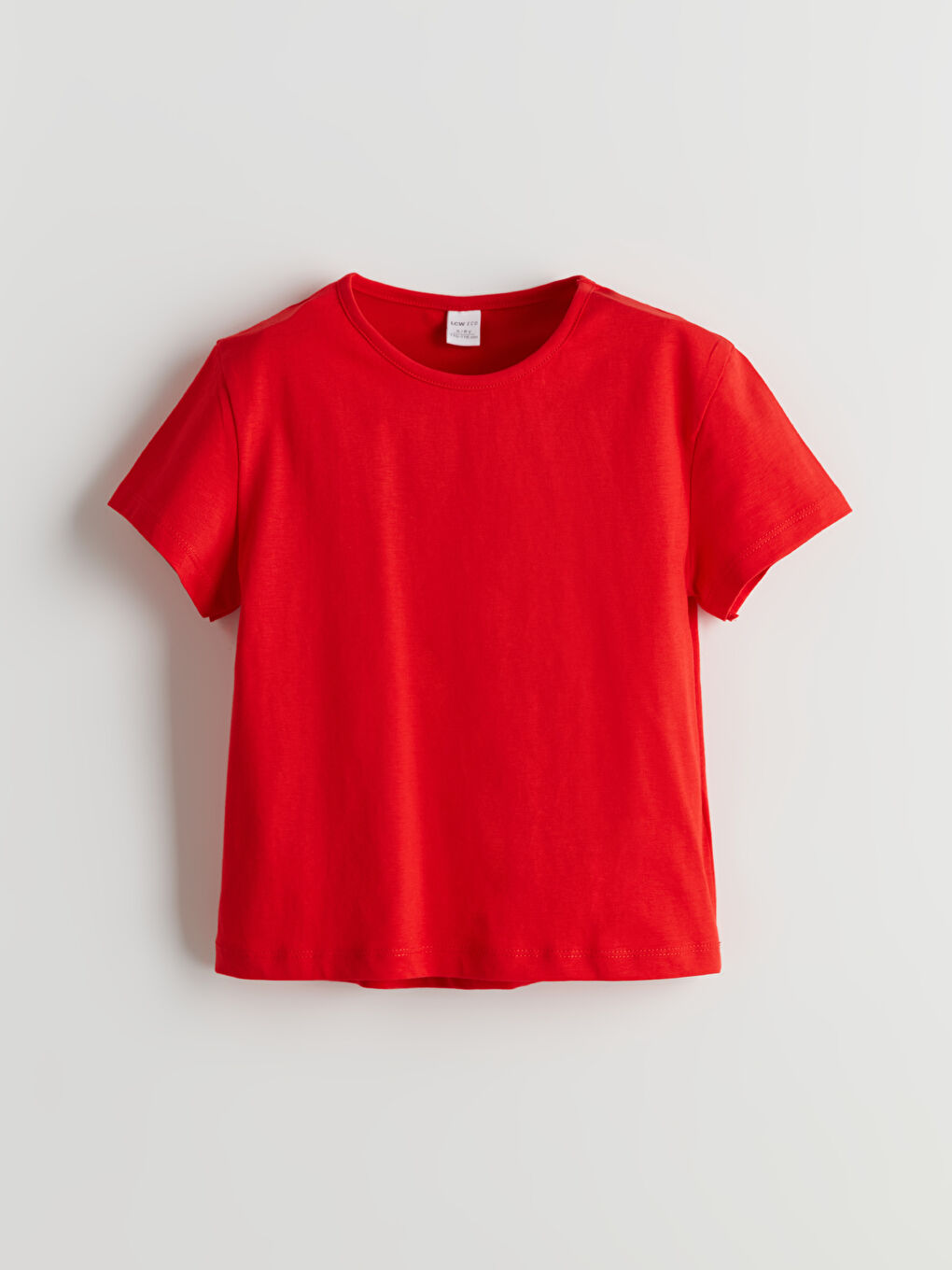 Crew Neck Basic Short Sleeve Girls T-Shirt -S5HD08Z1-HBH