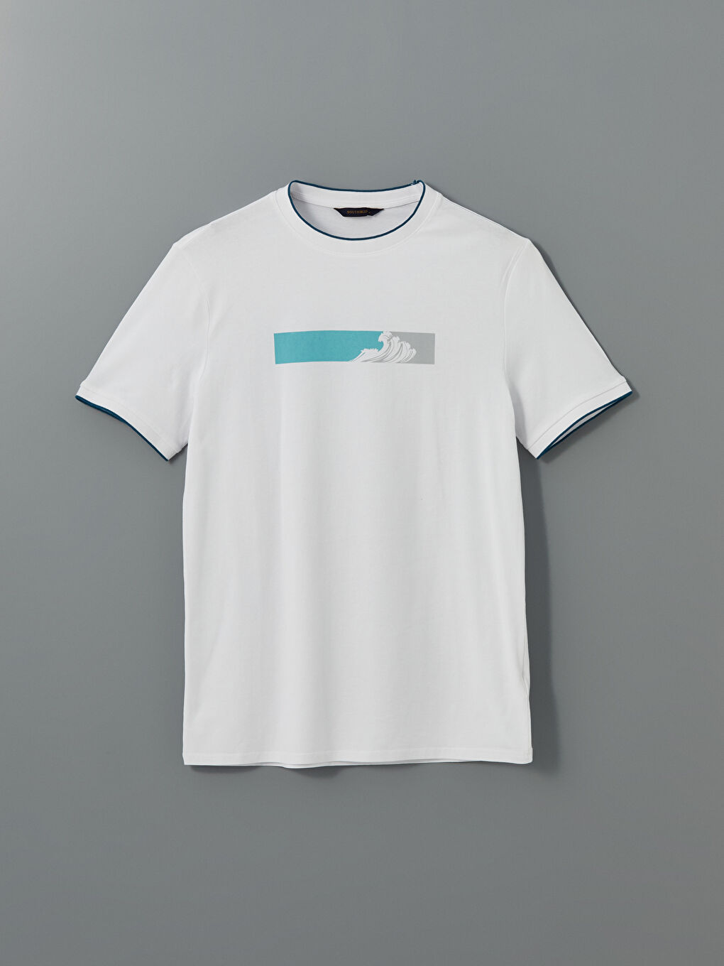Crew Neck Short Sleeve Printed Combed Cotton Men's T-shirt -S5HD21Z8-Q6K