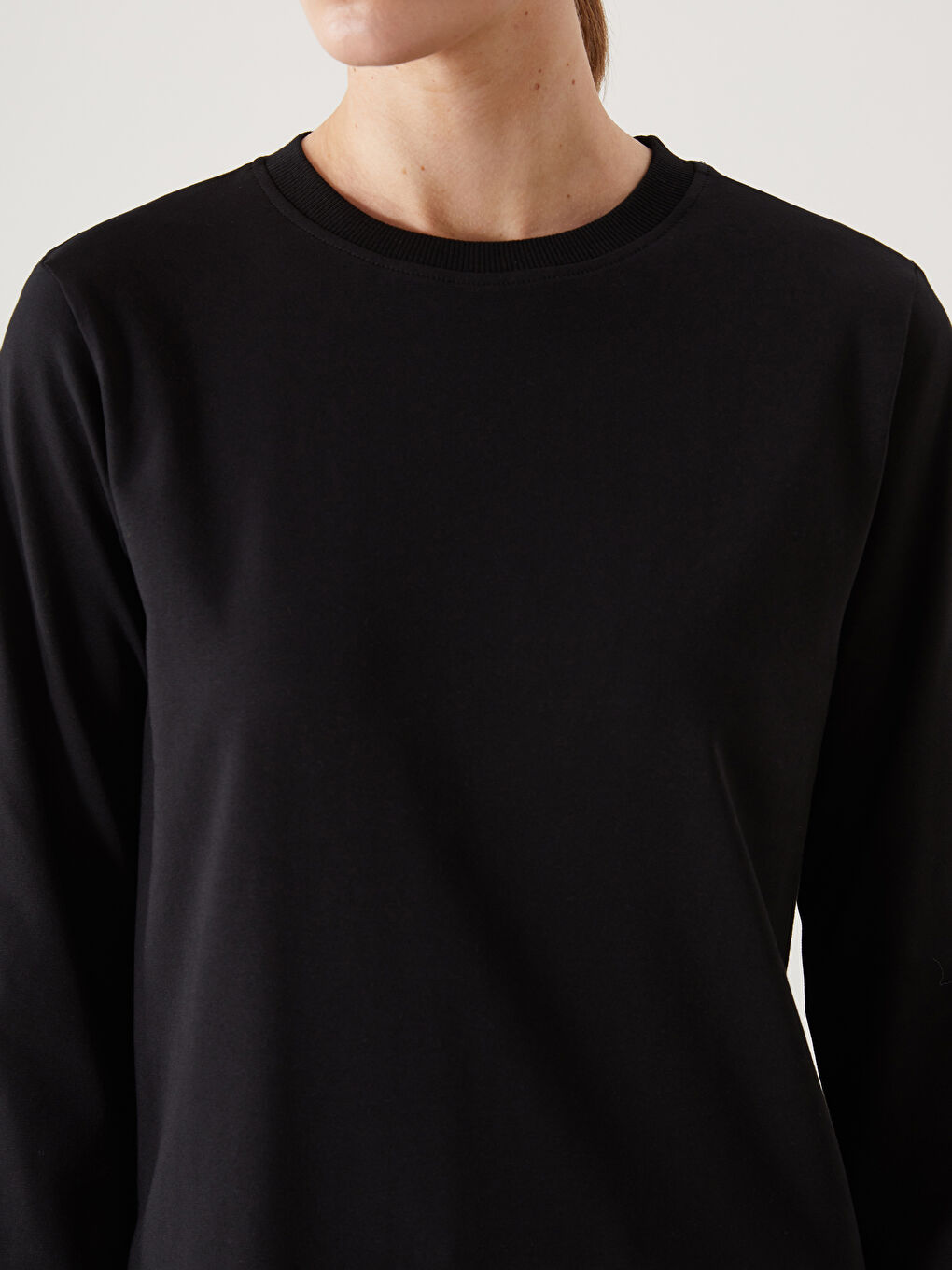 Crew Neck Women's Sweatshirt Tunic -S5HD29Z8-CVL