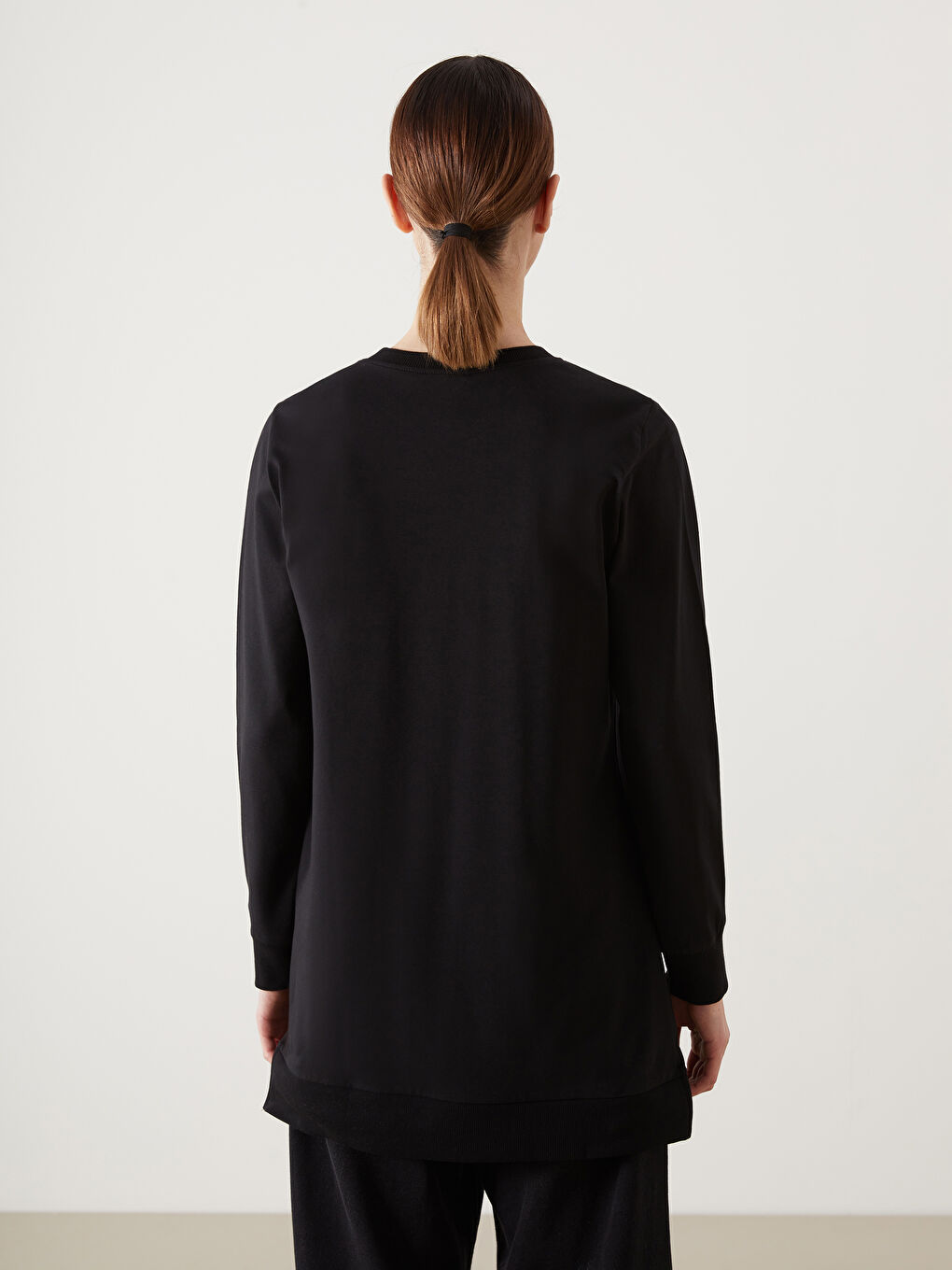 Crew Neck Women's Sweatshirt Tunic -S5HD29Z8-CVL