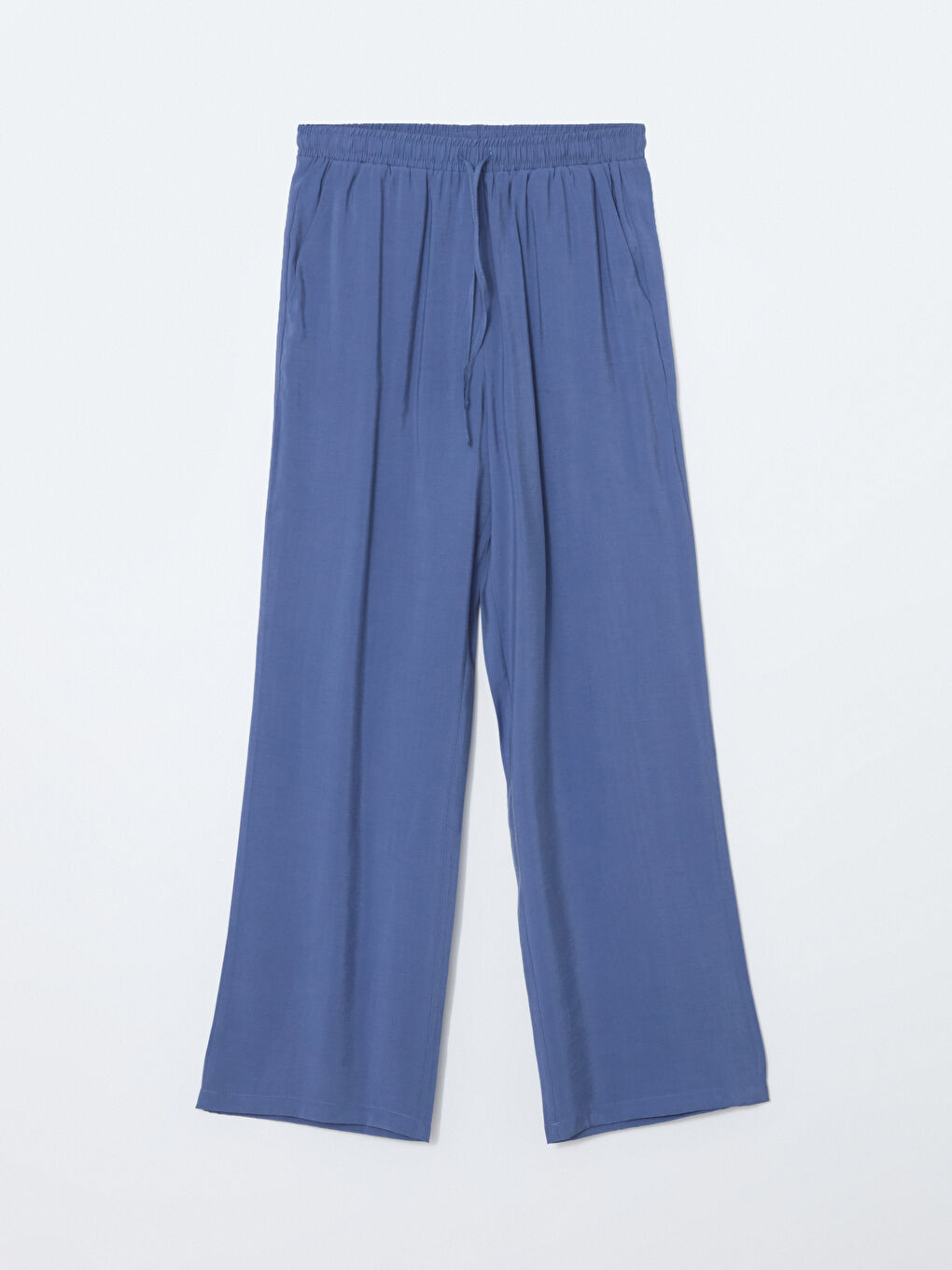 XSIDE Indigo Beli Lastikli Kadın Pantolon - 4