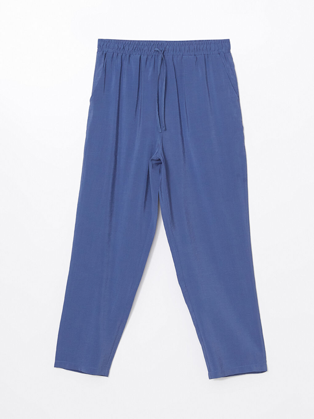 XSIDE Indigo Beli Lastikli Kadın Pantolon - 4