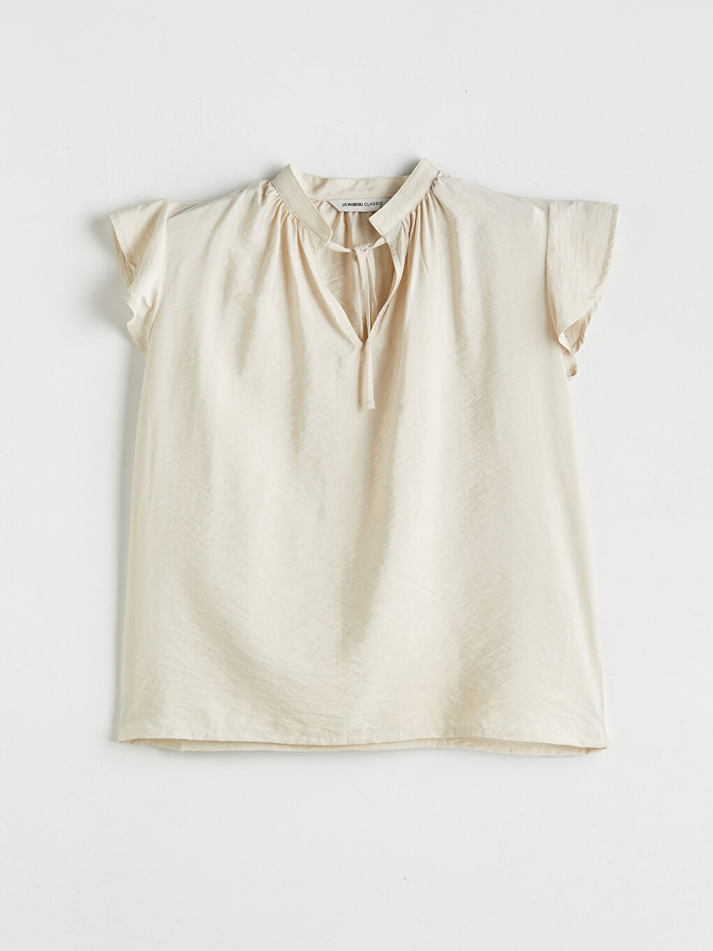Blouse à Col Lavallière à Volants-4