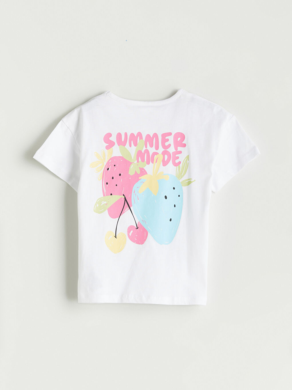 Crew Neck Printed Jersey Girls' T-Shirt -S5HD69Z1-JYX