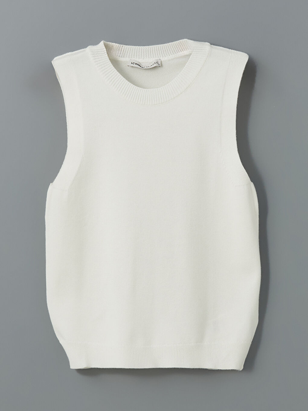 Crew Neck Women's Knitwear Sweater Vest -S5HD82Z8-FEW