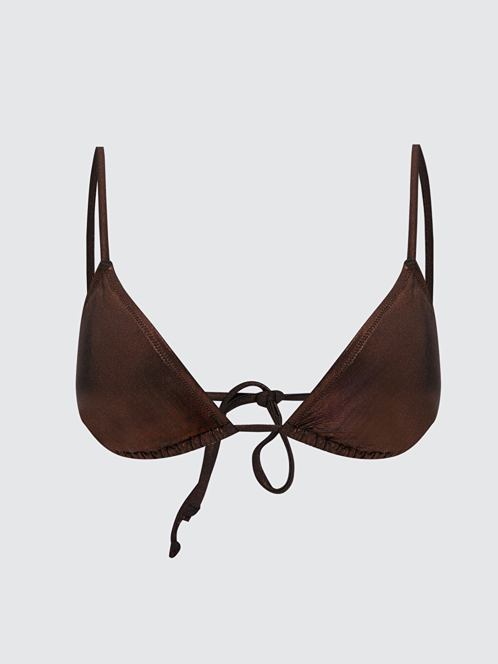 Plain Women's Bikini Top with Removable Pads -S5HE33Z8-G8Z