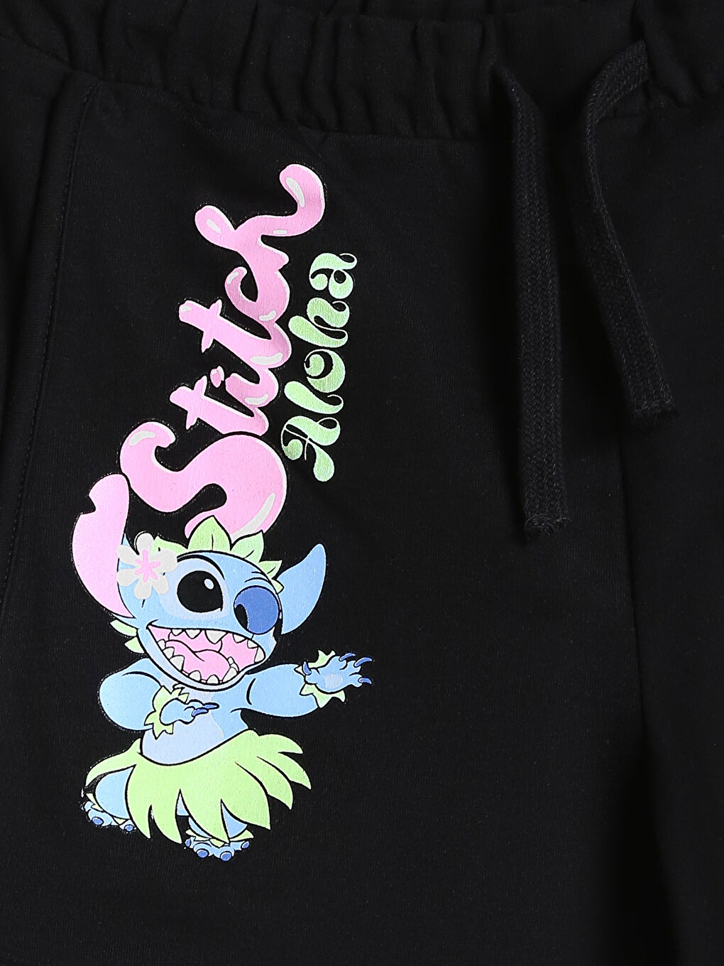 Stitch Printed Girls' Shorts-2