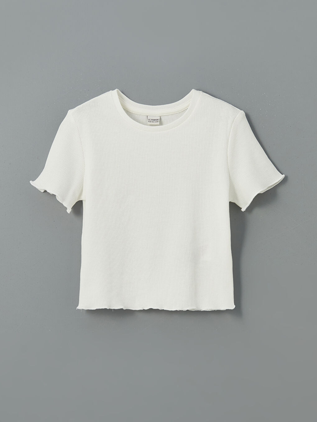 Crew Neck Girls' Crop T-Shirt -S5HE63Z4-R9J