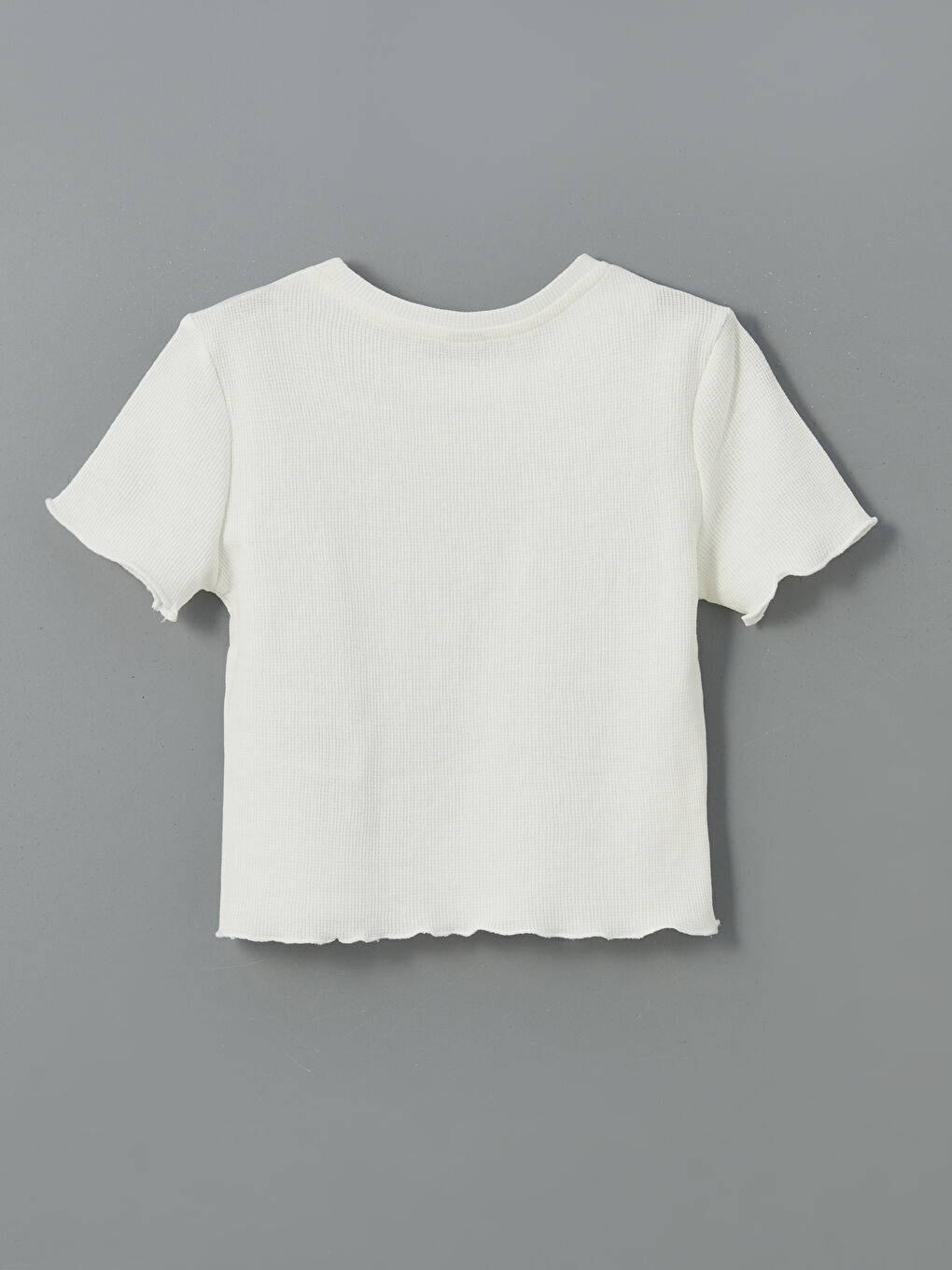 Crew Neck Girls' Crop T-Shirt -S5HE63Z4-R9J