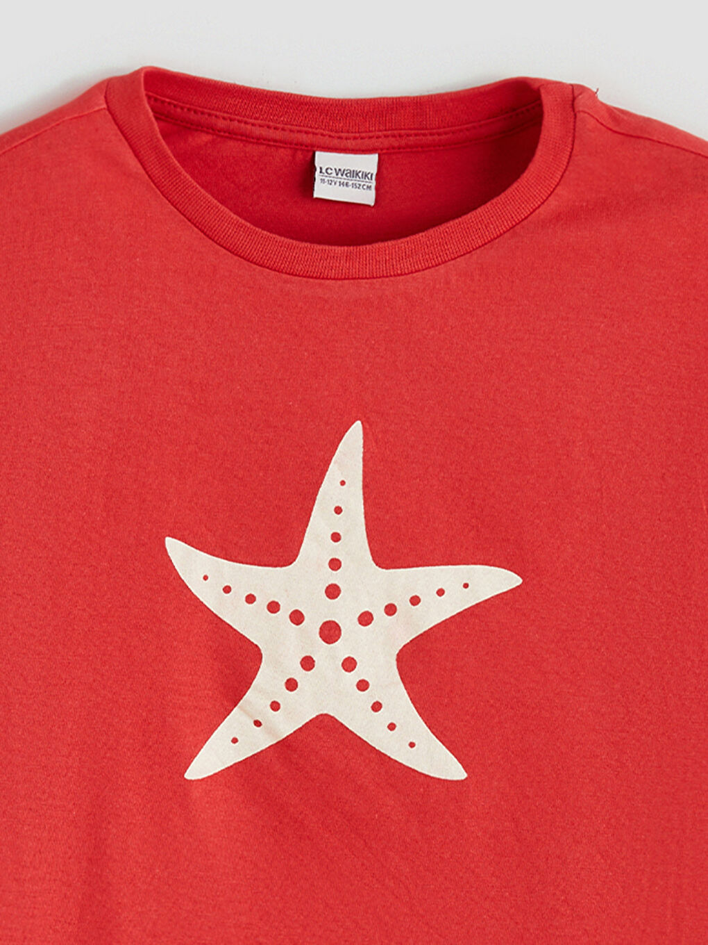 Crew Neck Girls' T-Shirt-2