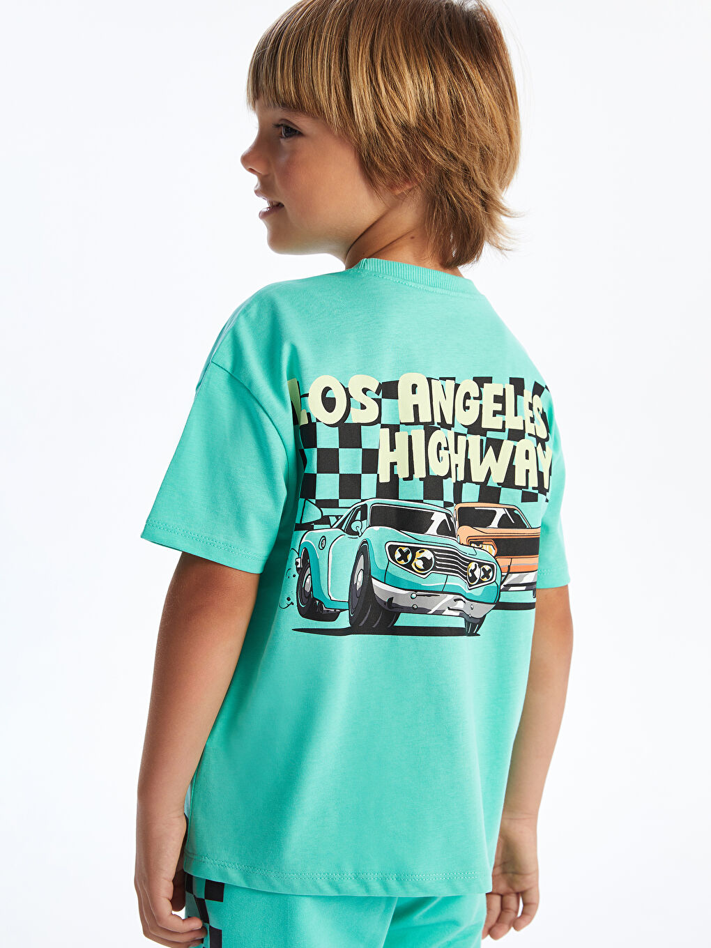 LCW baby Los Angeles Printed Jersey Baby Boys' T-Shirt -S5HF11Z1-FNJ