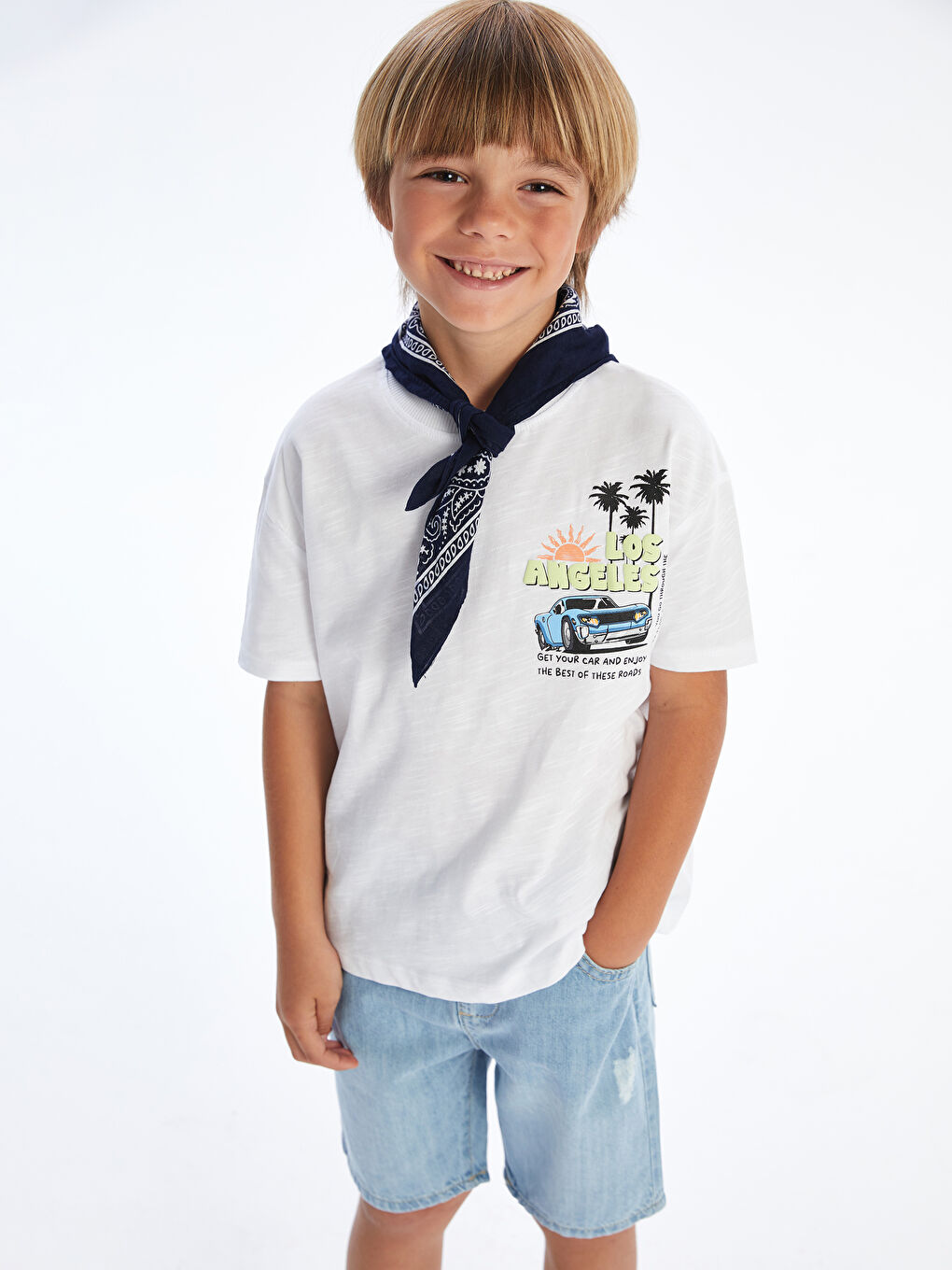 LCW Kids Crew Neck Printed Boys' T-Shirt -S5HF12Z1-Q6K