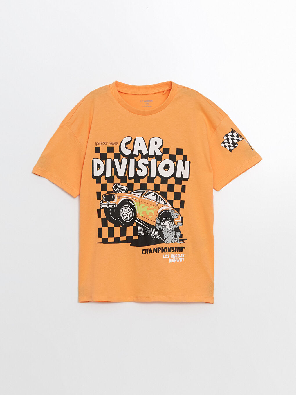 LCW Kids Cute Car Printed Jersey Boys' T-Shirt -S5HF13Z1-KVA