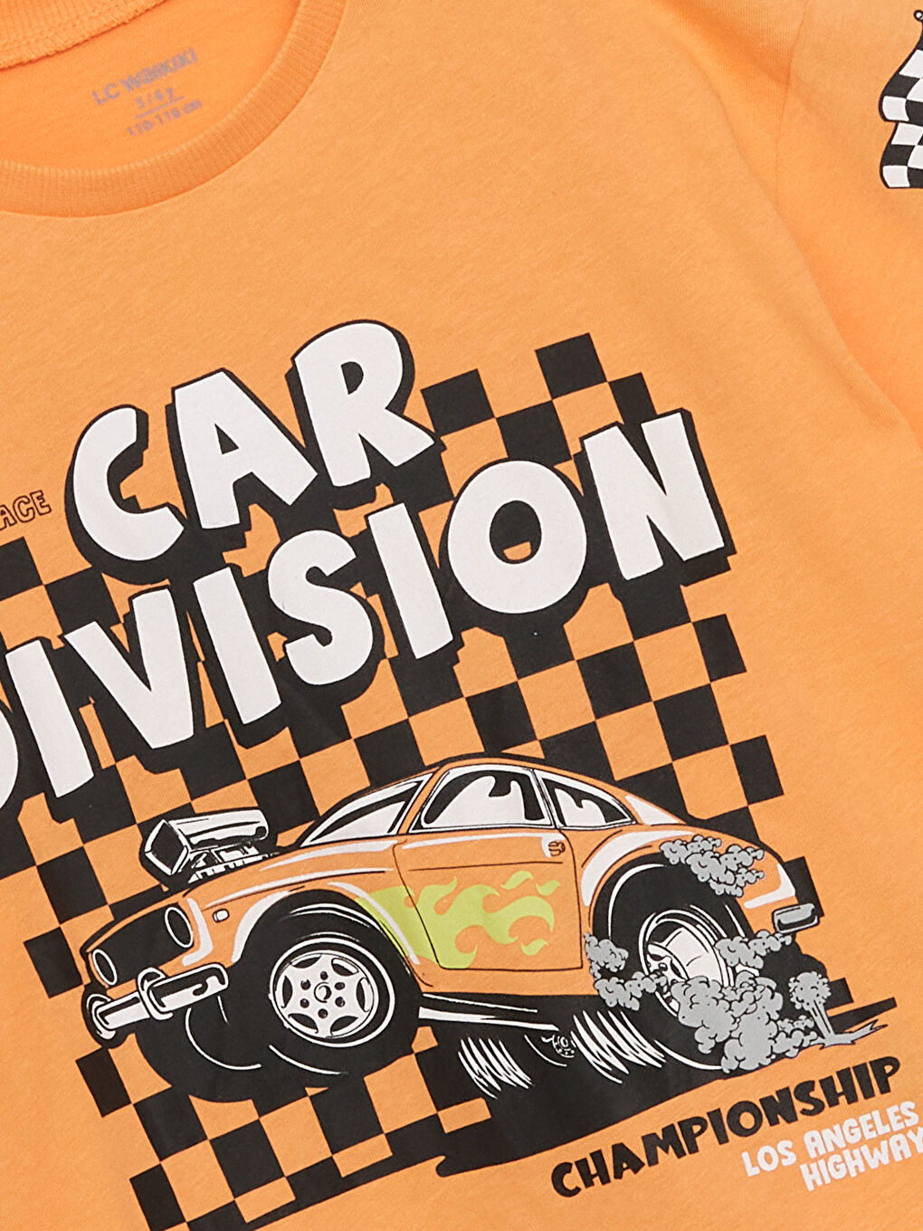 LCW Kids Cute Car Printed Jersey Boys' T-Shirt -S5HF13Z1-KVA