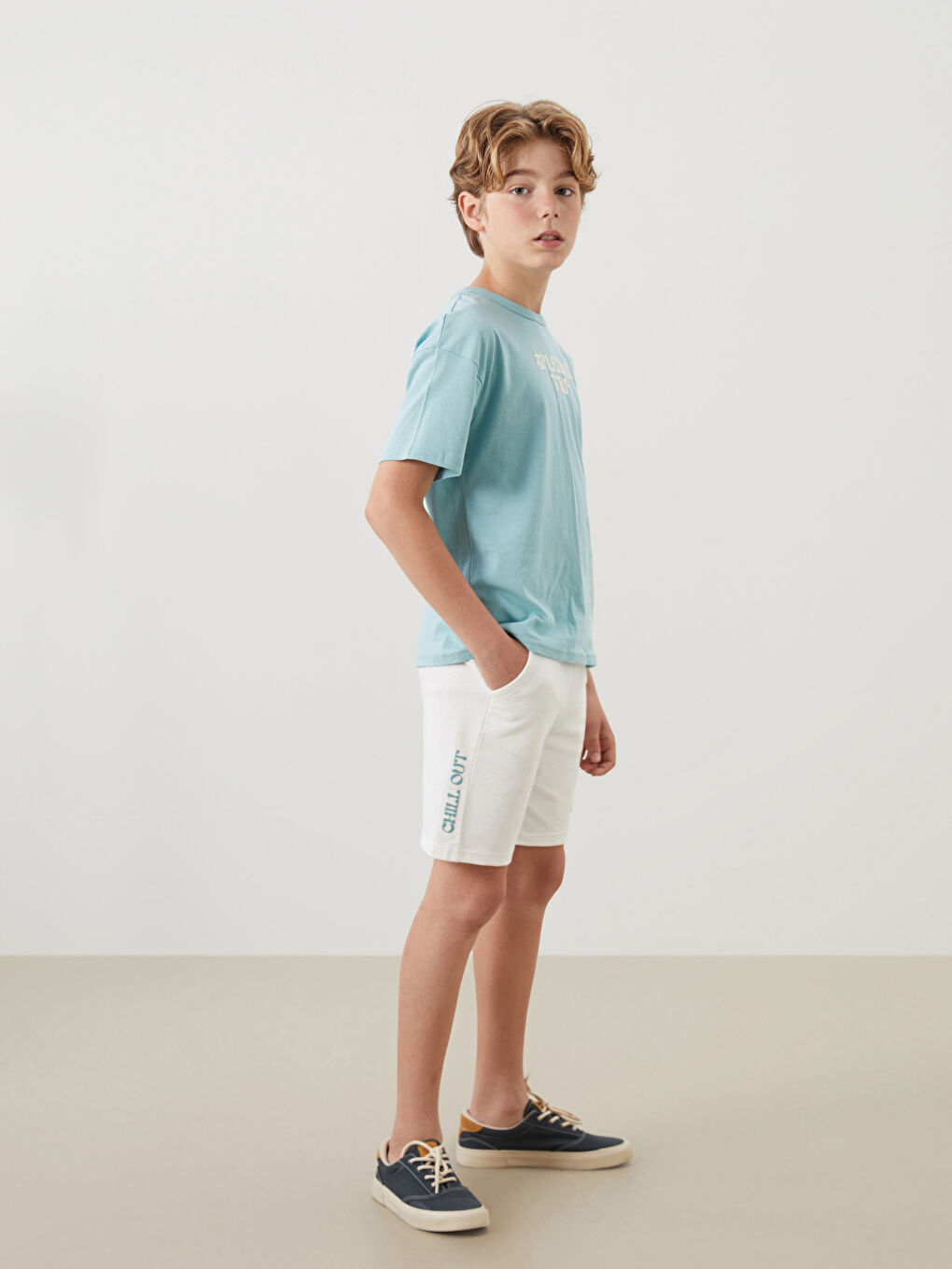 Elasticated Waist Boys' Shorts -S5HF33Z4-R9J