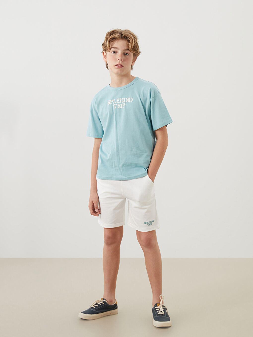 Elasticated Waist Boys' Shorts -S5HF33Z4-R9J