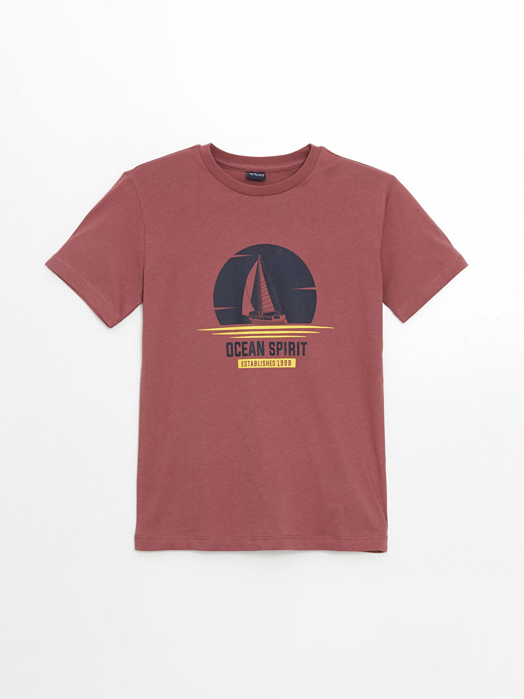 Pembe Bisiklet Yaka Erkek Çocuk Tişört