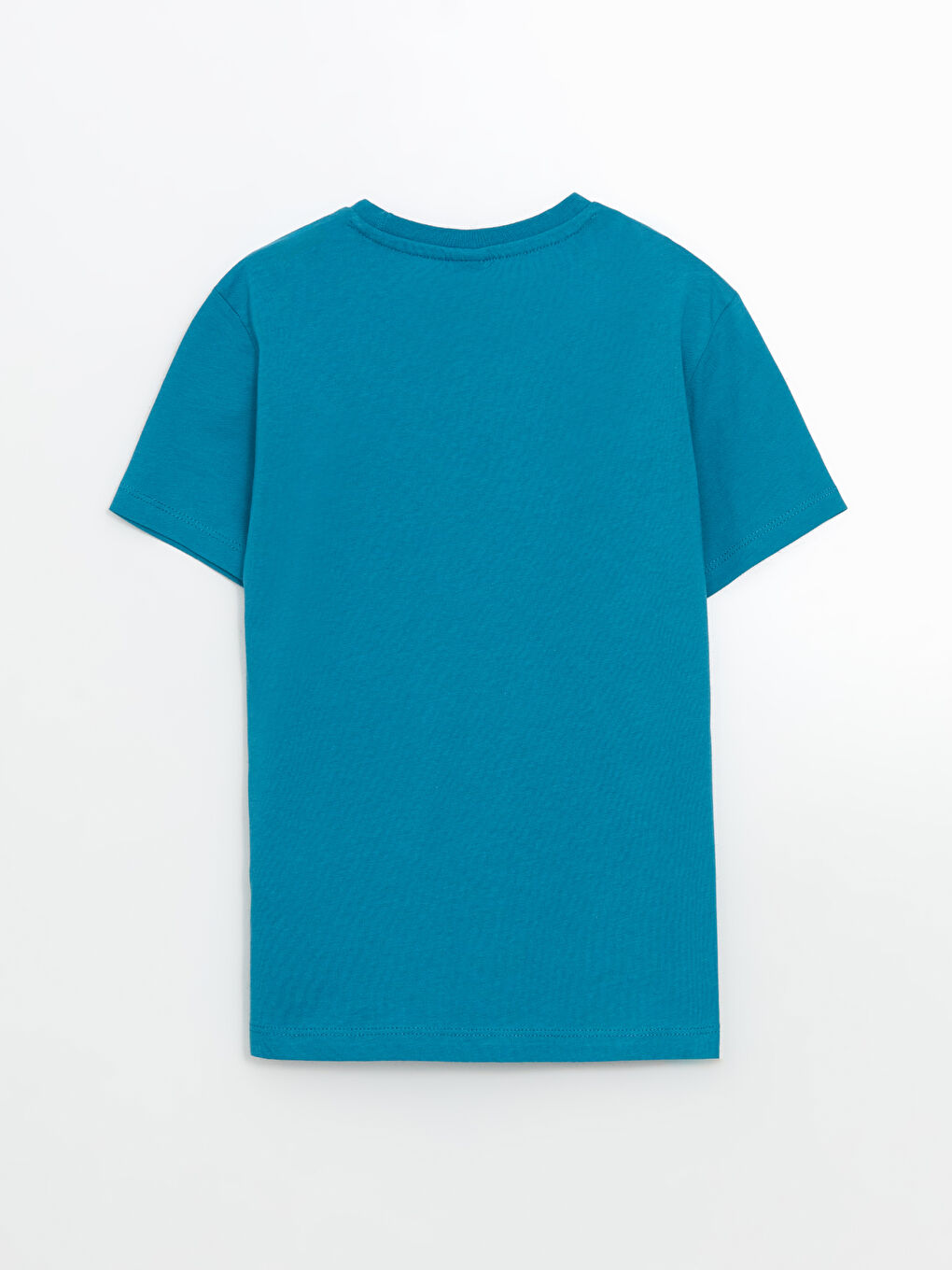 Petrol Bisiklet Yaka Erkek Çocuk Tişört-1