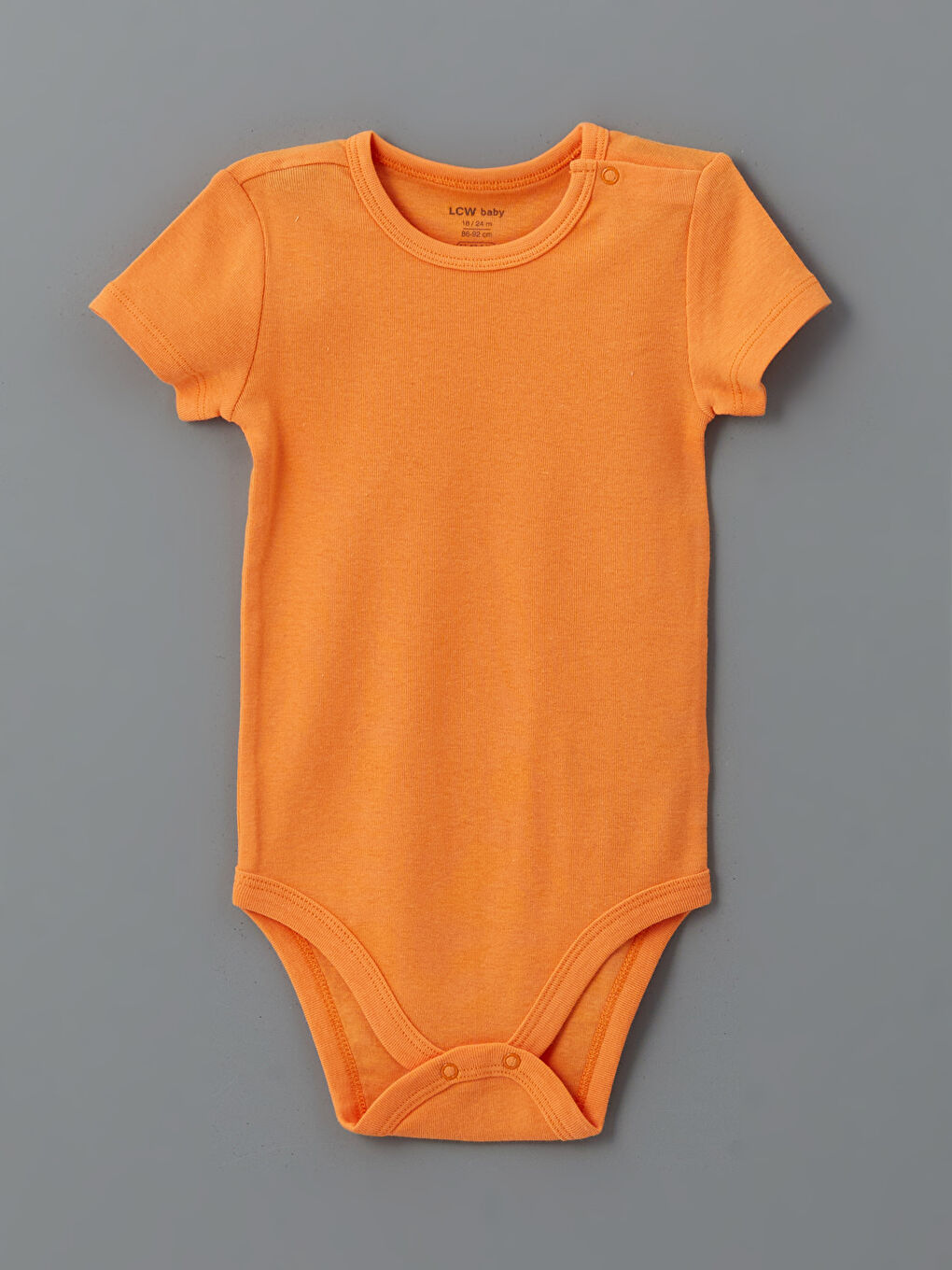 LCW baby Yeşil Bisiklet Yaka Basic Erkek Bebek Çıtçıtlı Body 5'li - 2