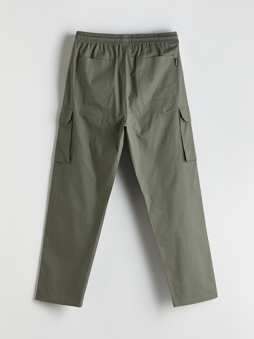 Loose Fit Poplin Men's Cargo Trousers-5