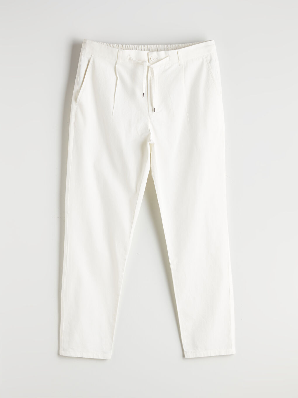 Slim Fit Linen Blend Men's Trousers-4