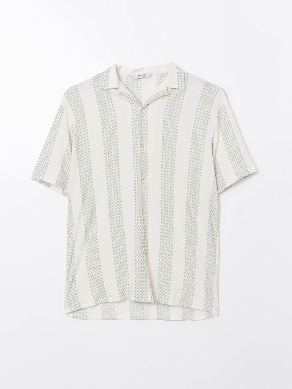 Κανονική Εφαρμογή Κοντό Μανίκι Με Σχέδια Πουκάμισο για Άνδρες-5